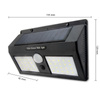 Solar LED-Flutlicht 5W 5500-6000K Kalt IP65 Schwarz Masterled Bewegungsmelder