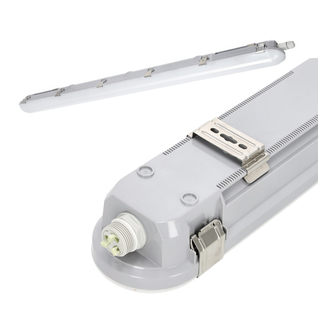 LED-Hermetische Langfeldleuchte 52W 9000lm 4000K neutral IP66 150cm NEXFORCE Kobi