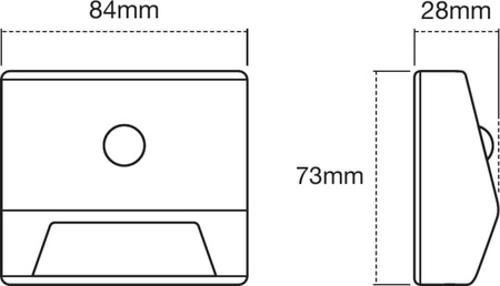 Nightlux LED-Treppenleuchte Weiß 0,3W 10lm 4000K IP54 Ledvance Bewegungssensor