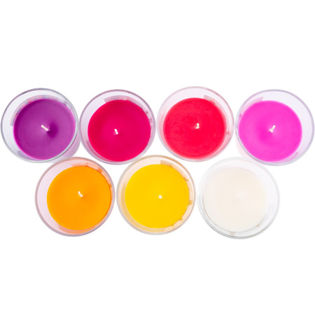 Duftende Dekokerze aus Kirschglas