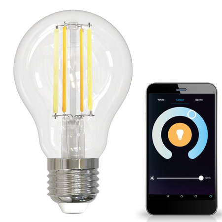 LED Lampen E27 A60 7W 806lm 2700K-6500K 320° Filament GOLDLUX (Polux) Smart WiFi TUYA