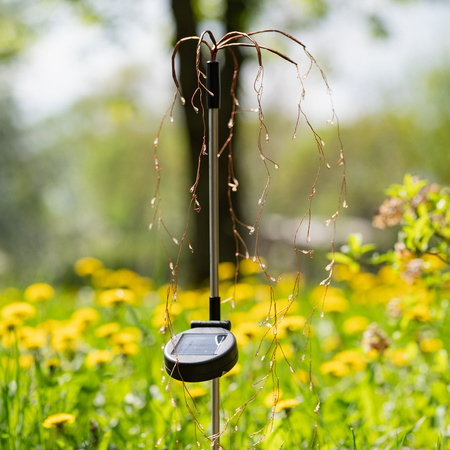 ADONIS 3000K LED Solar Garten Lampe Angetrieben Dekorativer Baum LUMILED