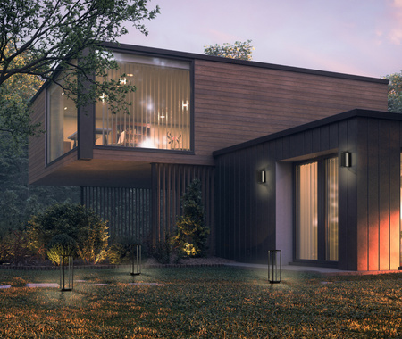 Gartenlampe Wandleuchte SYMMETRY LED 8176 IP54 7W 3000K Graphit Nowodvorski