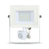 LED Fluter 30W 2400lm 4000K IP65 Weiß mit Bewegungssensor und CUT-OFF-Funktion Samsung Chip VT-30-SW V-TAC