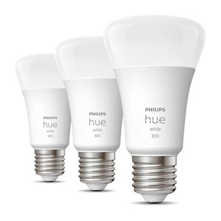 3PAK LED-Lampe E27 A60 9W 2700K Warm PHILIPS HUE Weiß Bluetooth Zigbee