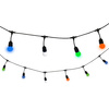 Outdoor Garten Girlande Lichterkette PARTY 5,6m 10xE27 bunt RGB 6W GOLDLUX (Polux)
