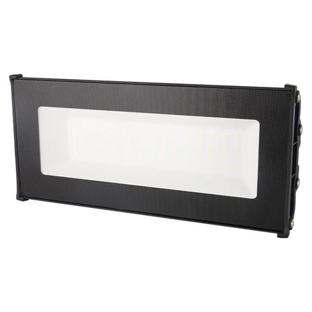 Industrielle lineare LED-Hochregallampe 50W 5500lm 5000 Cold 110° Schwarz IP65 Masterled