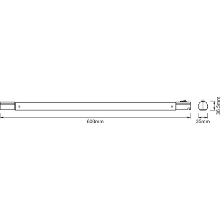 LED Linienlampe 8,9W 900lm 4000K neutral 60 cm TubeKIT LEDVANCE
