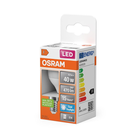 E14 P40 LED Leuchtmittel 5,5W = 40W 470lm 6500K Kalt 200° OSRAM Star