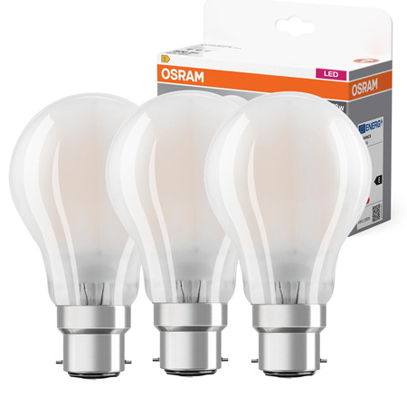 3x LED Lampen E27 A60 7W = 60W 806lm 2700K Wärme 300° Filament OSRAM Sockel