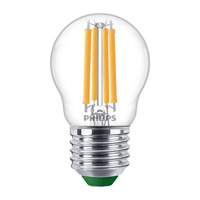 LED Lampen Kugel E27 210lm/W P45 2.3W = 40W 485lm 2700K Warm Glühfaden PHILIPS Ultra Efficient