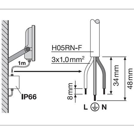 LED-Flutlicht 167W 25000lm 4000K IP66 Schwarz LEDVANCE Flutlicht