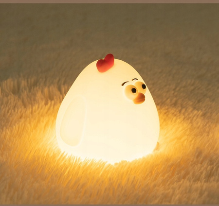 LED Kinder Tisch Schreibtisch Nachtlicht 1W 17lm 3000K Warm 360° Weiß Huhn Masterled