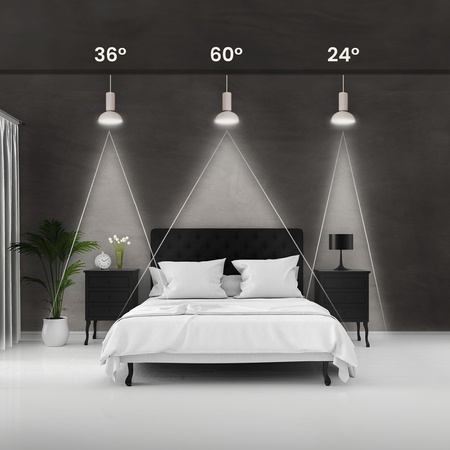 LED Lampen GU10, Glühbirne verstellbar 6W = 50W 580lm 24° 36° 60° 4000K neutral LUMILED