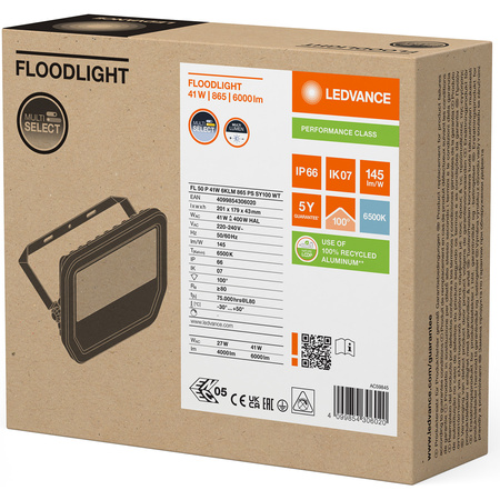 LED-Flutlicht 41W 6000lm 6500K IP66 Weiß LEDVANCE Flutlicht