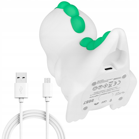 Kinder LED Dinosaurier dekorative Nachtlicht 2.5W 25lm 3000K Warm RGB 360° Weiß Masterled