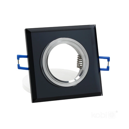 Flush Mount GU10 Halogen Einbaustrahler Mesh Schwarz Quadratisch Kobi