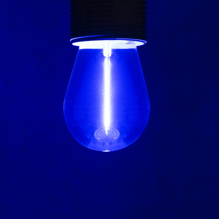 LED Lampen ST45 E27 0.9W 8lm Blauer Glühfaden für Girland KANLUX