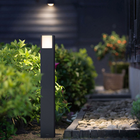 LED-Gartenleuchte ARBOUR 3.8W 2700K IP44 Mast 77cm Anthrazit PHILIPS