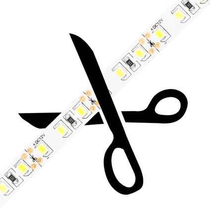 LED-Strip, LED-Streifen 12V 48W 600LED 2835 8mm 5m kalt LUMILED