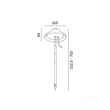LED-Pflanzen Lampe Sonnenschirm Verdi 5W 220lm USB-A Kobi