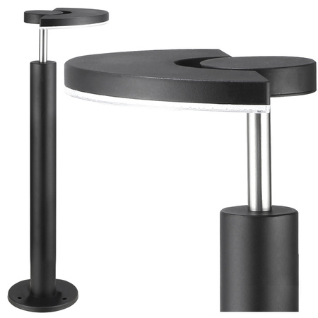 LED-Gartenlampe 3,6W 6500K MODENA GOLDLUX (Polux) MEDIUM STEEL 54 cm