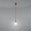 DIEGO E27 LED Hängeleuchte Orange SOLLUX