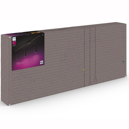 Perifo Lighting Rail Kit 1.5m + 3x LED Pendelleuchte 15.6W CCT RGB Philips HUE Bluetooth Schwarz
