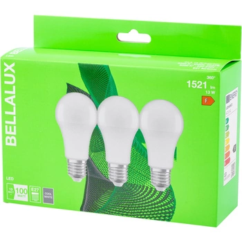 3x LED Lampe E27 A60 13W = 100W 1521lm 4000K Neutral 200° BELLALUX