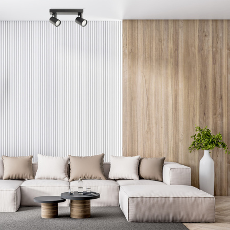 Wand- & Deckenstrahler 2x GU10 Schwarz LYNX Sanico Goldlux