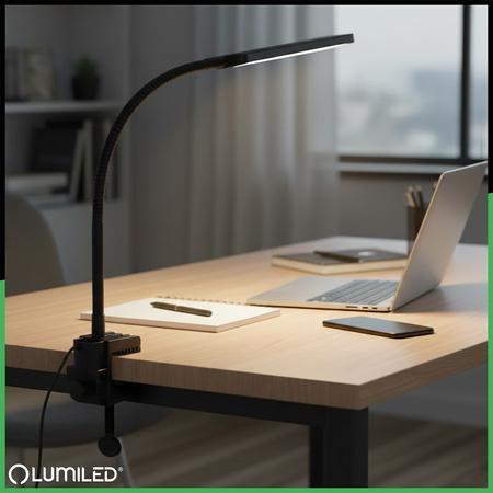 Schreibtischklemme, Schreibtisch-Tischhalterungsklemme Schwarz LUMILED