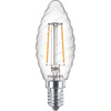 LED Lampen E14 BW35 2W = 25W 250lm 2700K Warm Filament PHILIPS