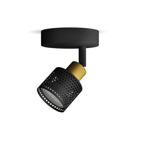 Wandleuchte für Deckenmontage GU10 LED Schwarz-Kupfer Niall Philips