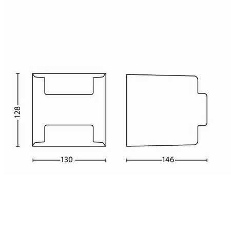 Gartenleuchte LED Wandleuchte GRASS IR myGarden 4,5W 2700K IP44 Oben-Unten Anthrazit PHILIPS