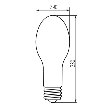 LED-Glühbirne E40 36W = 327W 6000lm Neutral Clear XLED Filament Kanlux