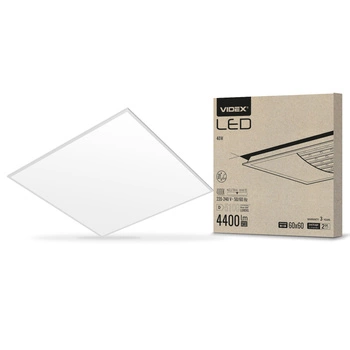 LED-Deckeneinbauleuchte 60x60 40W 5100lm 4000K Neutralweiß Videx