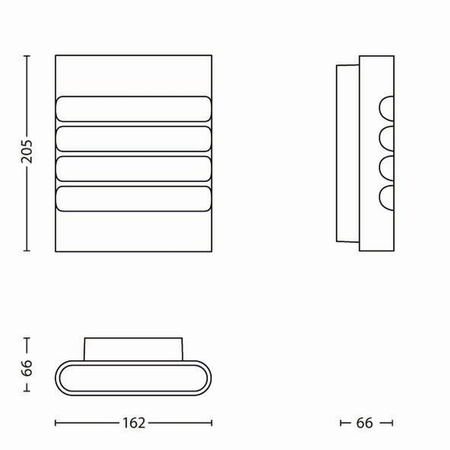 Gartenleuchte LED Wandleuchte RACCOON myGarden 3W 2700K IP44 Silber PHILIPS