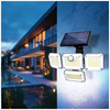 LED-Flutlicht Outdoor Solar Garten 2.5W lm 6500K Kalt mit Bewegungs- und Dämmerungssensor IP44 Schwarz Glow Kobi