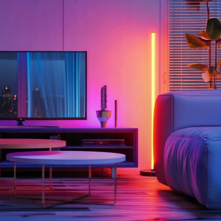 LED Stehlampe Schwarz CCT RGB Anwendung Smart Pilot