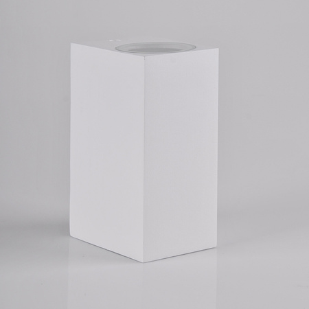 Außenwandleuchte oben unten mit LED 2x GU10 BOSTON GOLDLUX (Polux) ALUMINIUM Weiß