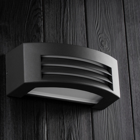 Gartenwandleuchte Elevation Außenleuchte E27 Dunkelgrau IP54