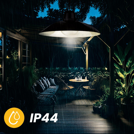 Solar-LED-Lampe, Hängelampe IP44 4000K+Fernbedienung HELIA LUMILED