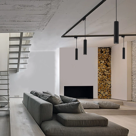 PROFILE EYE LED GU10 schwarze Schienenlampe für einphasige Schienen 9338 Nowodvorski