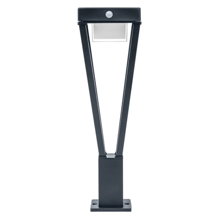 Außengartenlampe POST Solar 6W 550lm 3000K 50cm Bewegungssensor Schwarz Endura Style SOL LEDVANCE