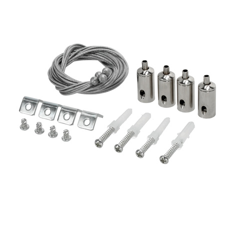 Montageset Kabel für LED-Paneelaufhängung Stahl Kobi