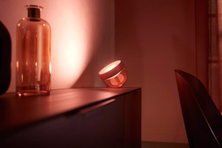 IRIS LED Kupfer EU/UK 8.1W CCT RGB PHILIPS HUE Bluetooth Zigbee Schreibtischlampe