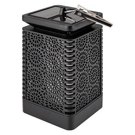 Garten Laterne LED Solar Dekorative Flamme Quadratisch 17cm