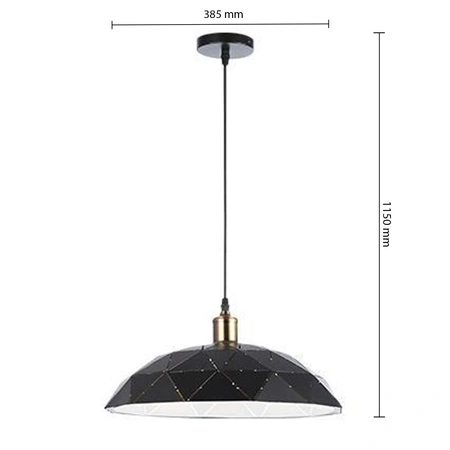 Masterled E27 Schwarz Weiß Kupfer Dahlia Hängelampe