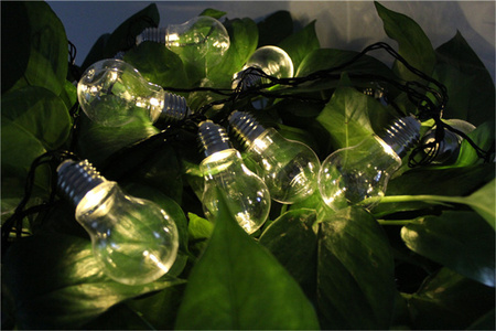 Lichterkette für den Außenbereich Gartengirlande 20 LEDs 2700 K