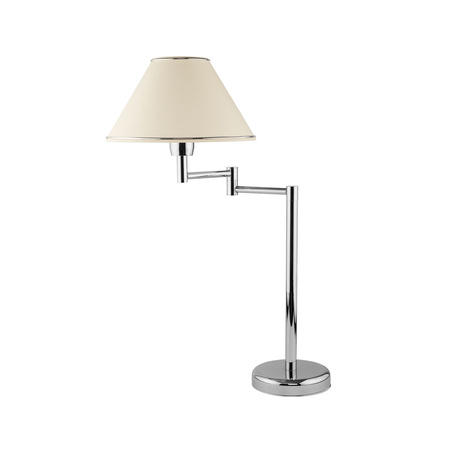 BEGAMO E27 Tischlampe Nachtclub 57 cm Broken Classic Creme Chrom Jupiter